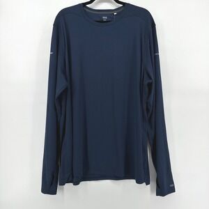 DSG Stride Long Sleeve Run Tee Mens XXL University Navy DAM22200 NWT